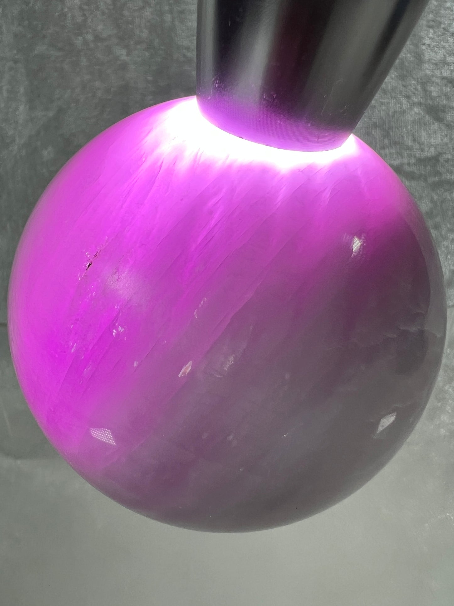 Kunzite Crystal Sphere. 67mm. Rare Stunning Display Sphere. Beautiful Lavenders With Amazing Flash!