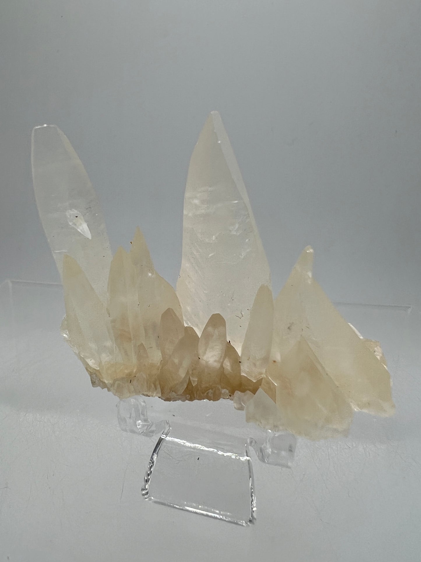 Dogtooth Calcite Specimen. Incredible Sharp Spiked Calcite. Very Unique Crystal Cluster.
