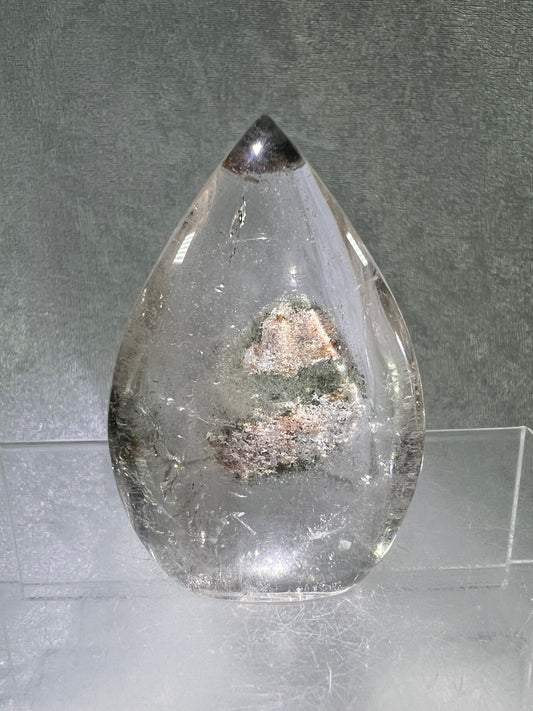 Garden Quartz Crystal Flame. Gorgeous Four Seasons Landscape. Rare Lodolite Quartz Flame