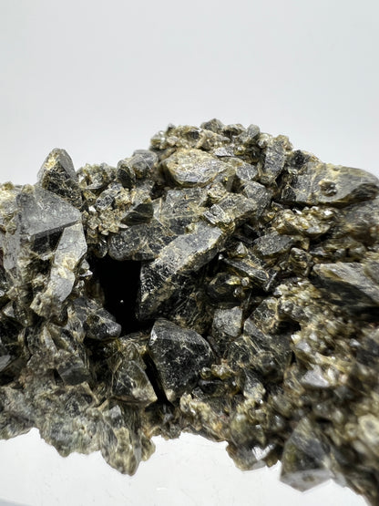 Melanite Garnet Specimen From Mexico. Rare Black Titanium Garnet Specimen.