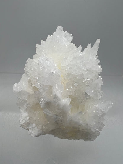 White Aragonite Crystal Specimen. Gorgeous Cave Calcite From Mexico.