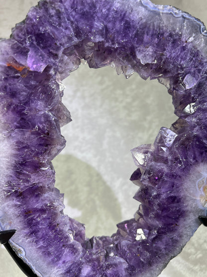 Amethyst Portal With Custom Stand. Stunning Deep Purple Amethyst From Brazil.