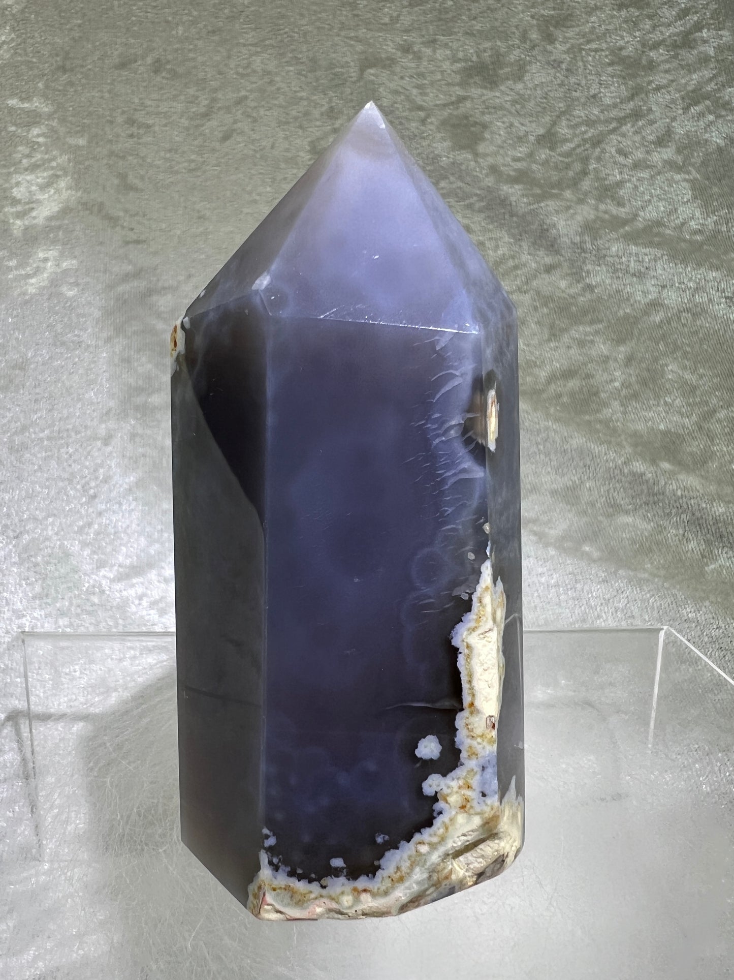 Druzy Agate Tower From Brazil. Gorgeous Sugar Druzy Agate. High Quality Crystal Tower