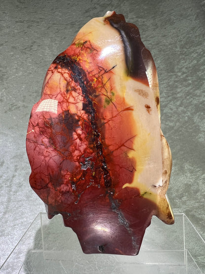 Mookaite Crystal Skull Carving. High Quality Crystal Indian Skull. Amazing Piece Of Art.