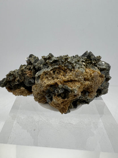 Melanite Garnet Specimen From Mexico. Rare Black Titanium Garnet Specimen.