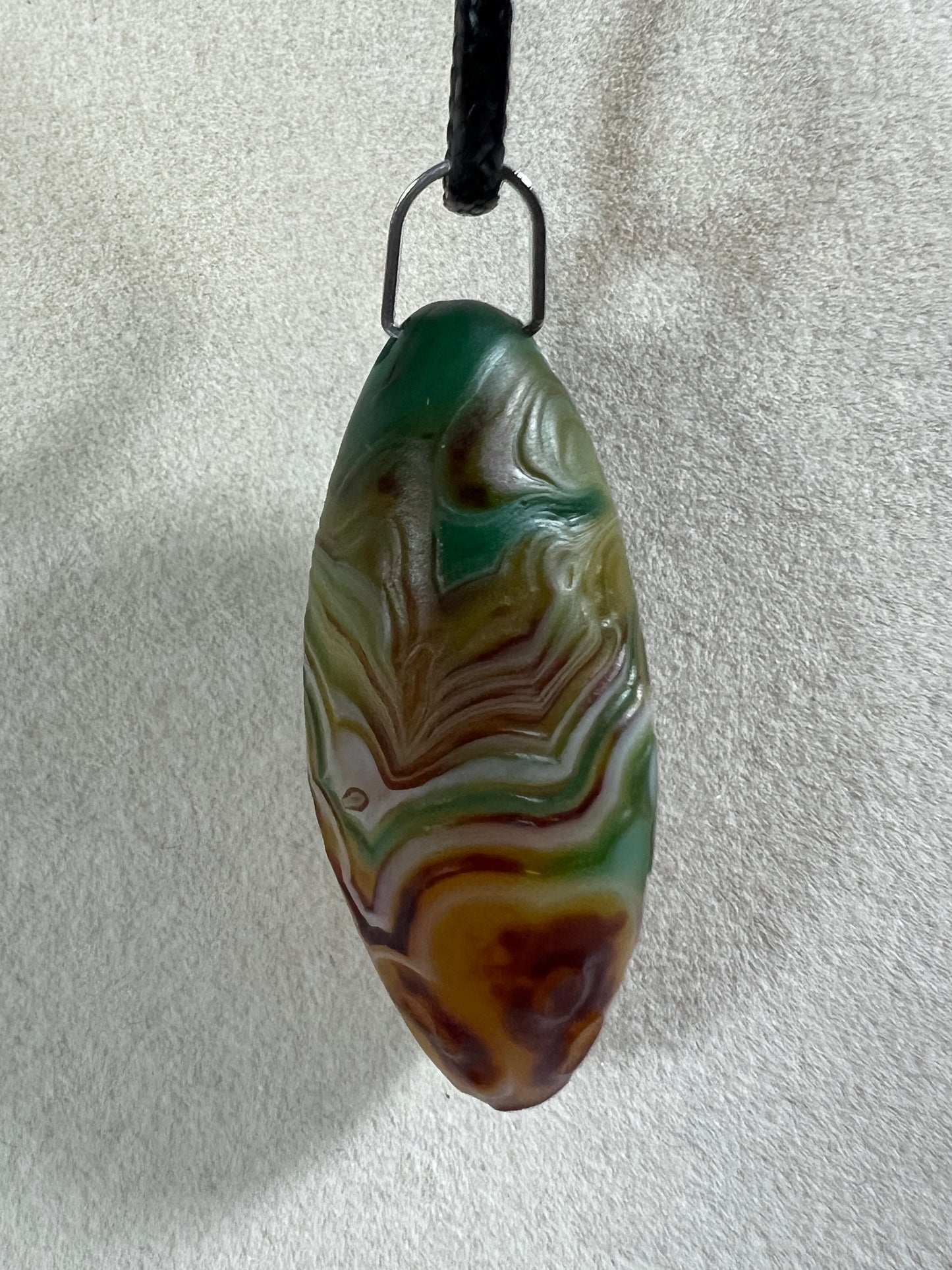 Gobi Agate Pendant. Colorful Gobi Desert Agate. World Famous Rare Botryoidal Chalcedony. Very Unique Crystal Necklace!
