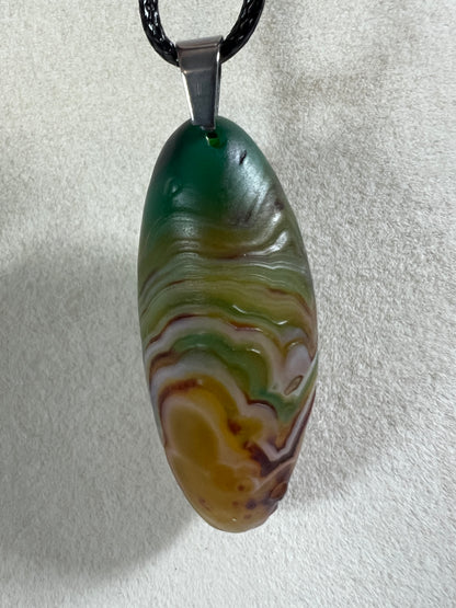 Gobi Agate Pendant. Colorful Gobi Desert Agate. World Famous Rare Botryoidal Chalcedony. Very Unique Crystal Necklace!