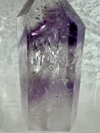 Phantom Amethyst Tower. Gorgeous Amethyst With Amazing Rainbows. High Quality Rare Crystal.