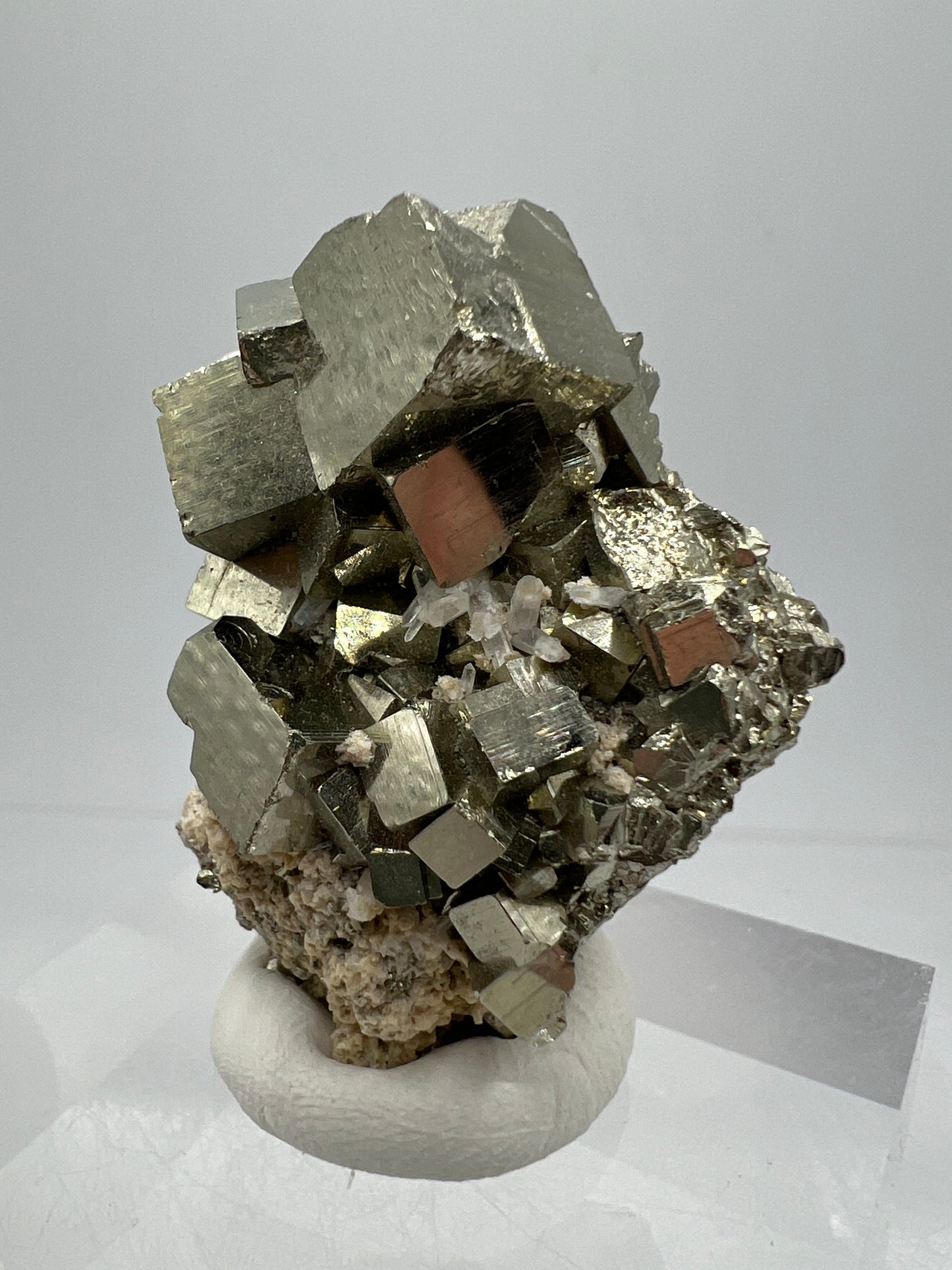 Pyrite Cubes Display Specimen. Gorgeous Pyrite Cube Cluster From Peru.