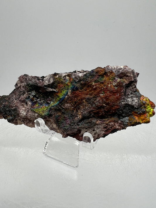 Turgite From Chihuahua, Mexico. Gorgeous Iridescent Rainbow Flash. Amazing Hematite Goethite Mineral Specimen.