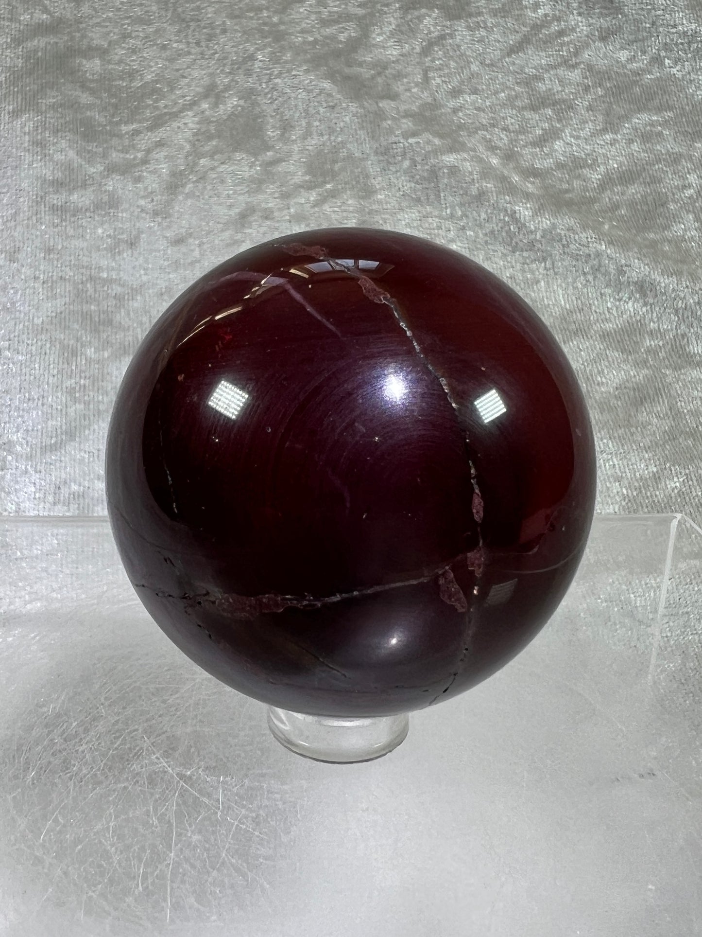 Mookaite Crystal Sphere. Rare Dark Purple Mookaite. Unique Crystal For Any Collection