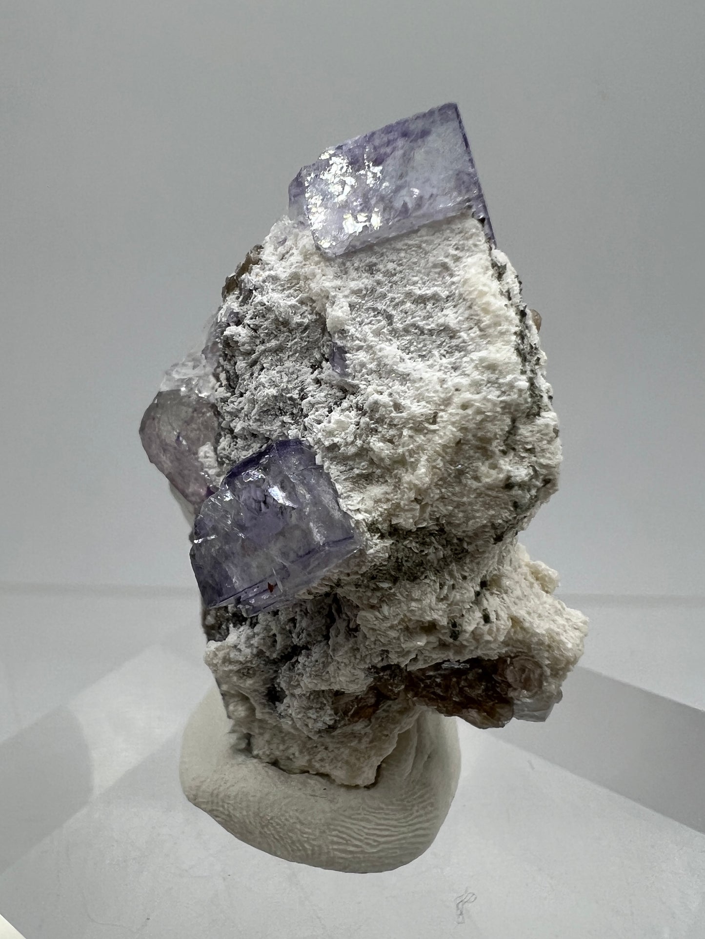 Fluorite, Calcite, And Druzy Quartz Specimen. World Famous Yaogangxian Fluorite Cubes. Beautiful Mixed Mineral Specimen.