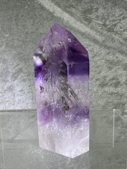 Phantom Amethyst Tower. Gorgeous Amethyst With Amazing Rainbows. High Quality Rare Crystal.