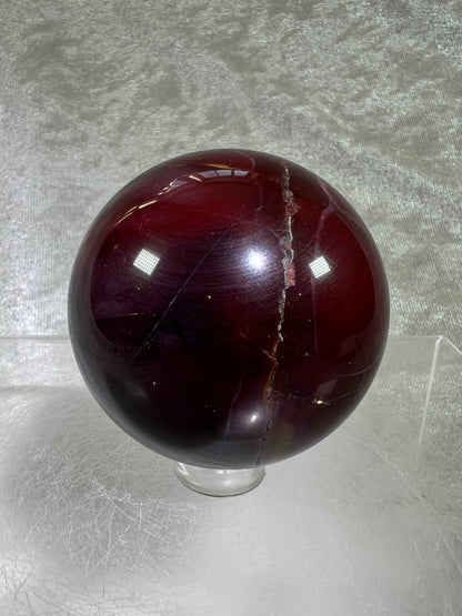 Mookaite Crystal Sphere. Rare Dark Purple Mookaite. Unique Crystal For Any Collection