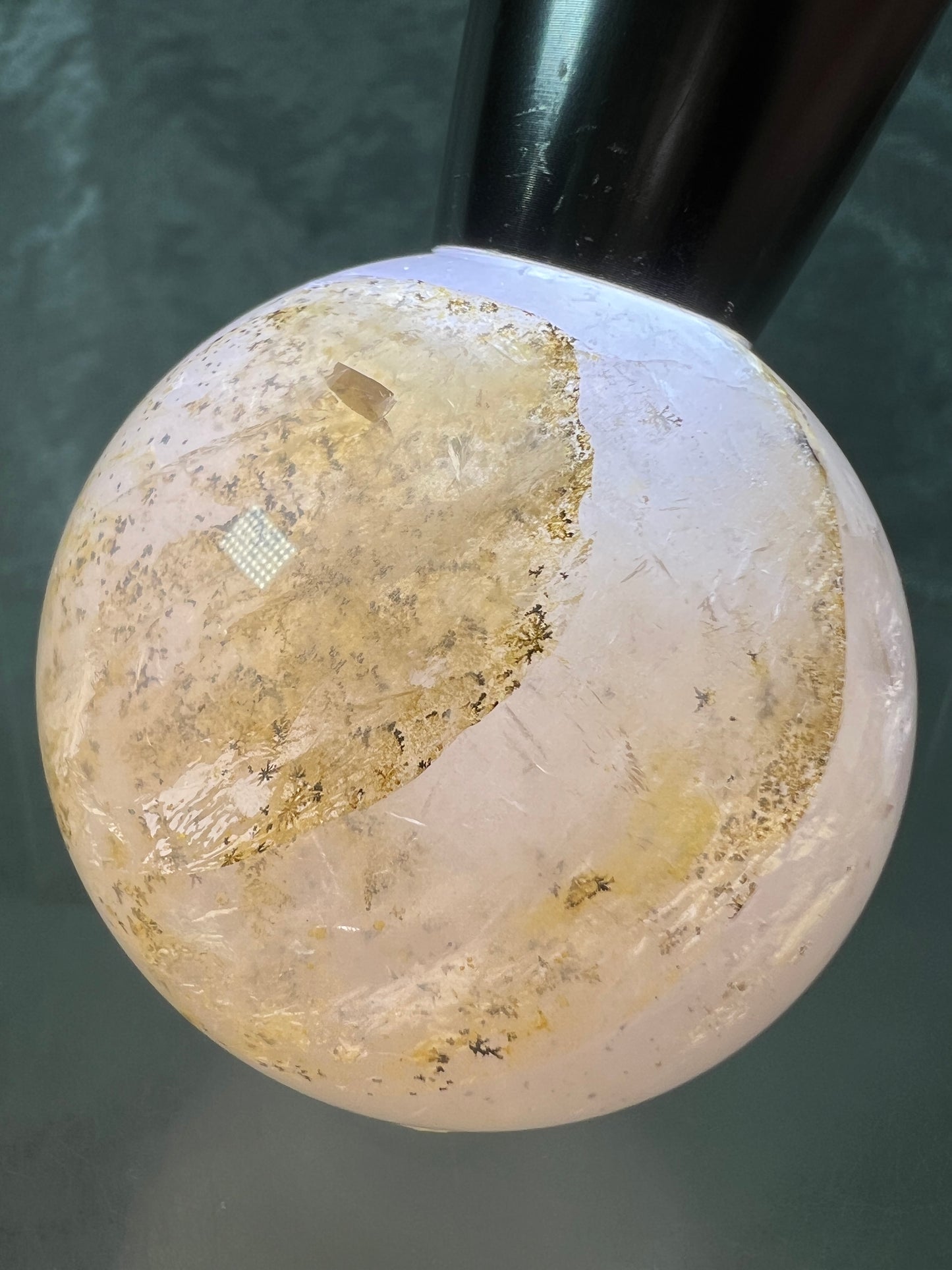 Dendritic Star Rose Quartz. Amazing Display Sphere With Asterisms And Dendritic Inclusions.