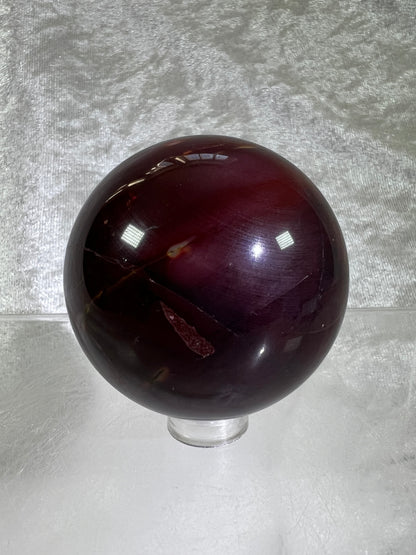 Mookaite Crystal Sphere. Rare Dark Purple Mookaite. Unique Crystal For Any Collection