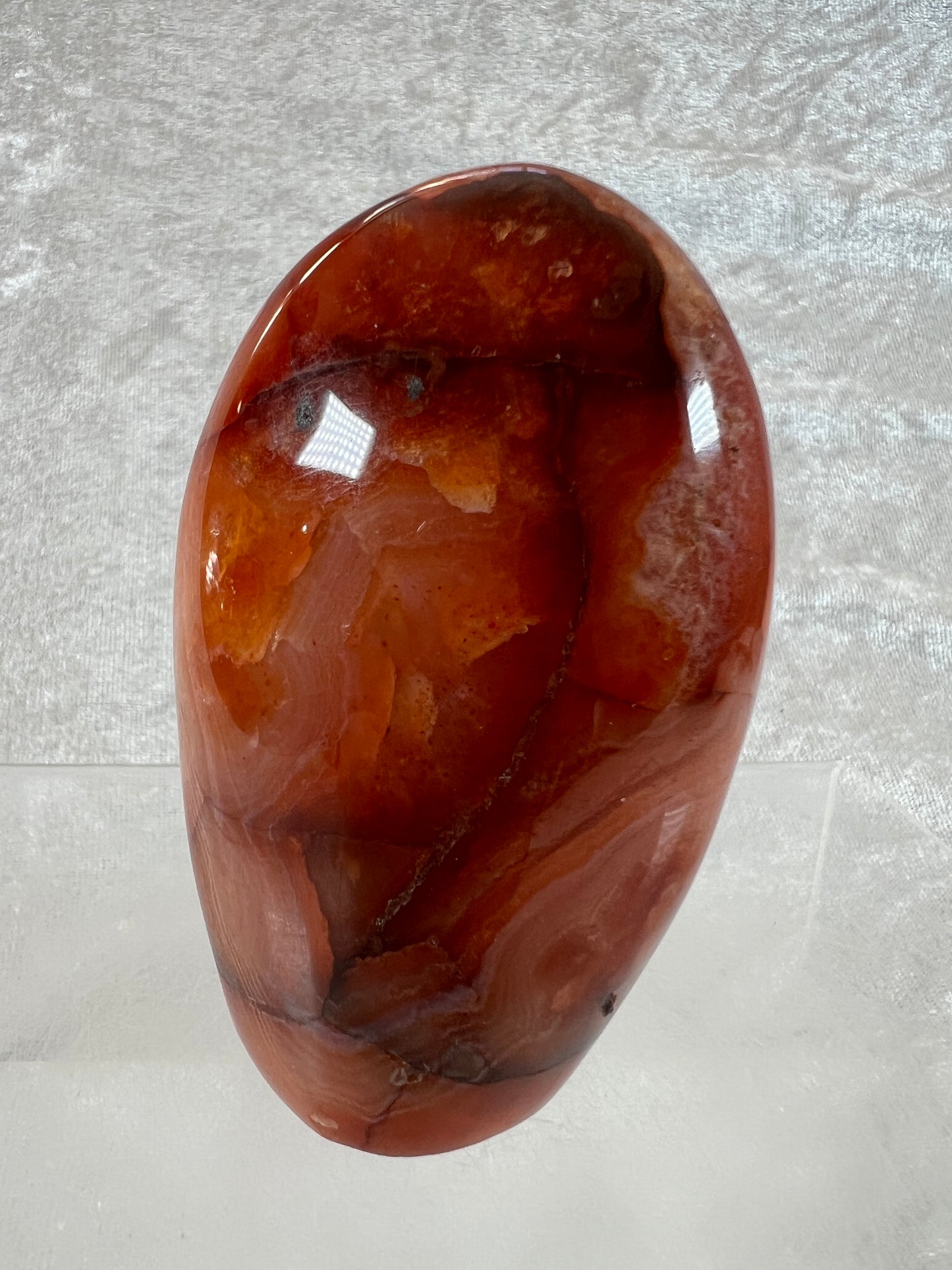 Carnelian Polished Freeform. Stunning Agate From Madagascar. Amazing Colors On This High Quality Crystal