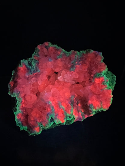 Watermelon Calcite Specimen. New Discovery From Argentina. Stunning UV Reactive Display Crystal.