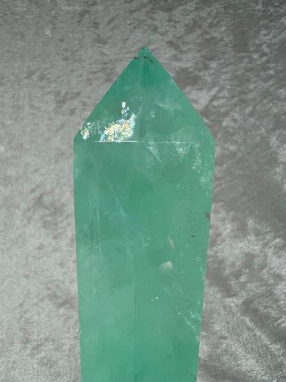 Fluorite Lake Water Crystal Tower. Stunning Large Baja Blast Fluorite Tower.