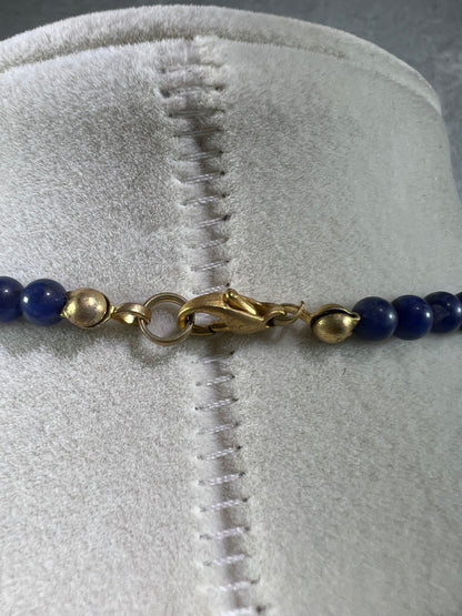 Sodalite Egyptian Style Choker. High Quality Crystal Necklace From Namibia.