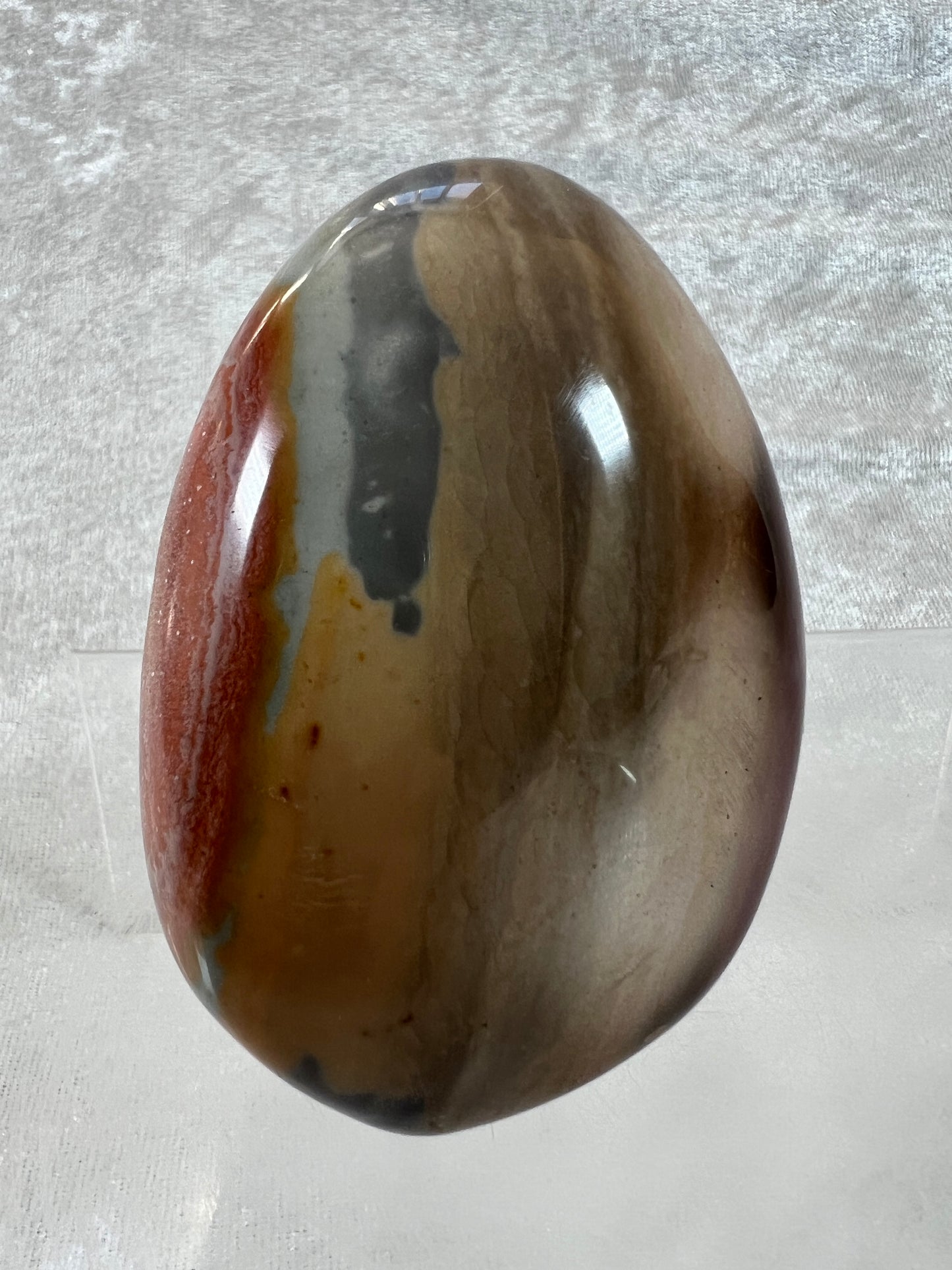 Polychrome Jasper Polished Freeform. Gorgeous Desert Jasper From Madagascar. Very Rare Shades Of Blue.