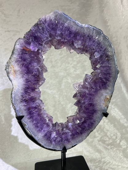 Amethyst Portal With Custom Stand. Stunning Deep Purple Amethyst From Brazil.