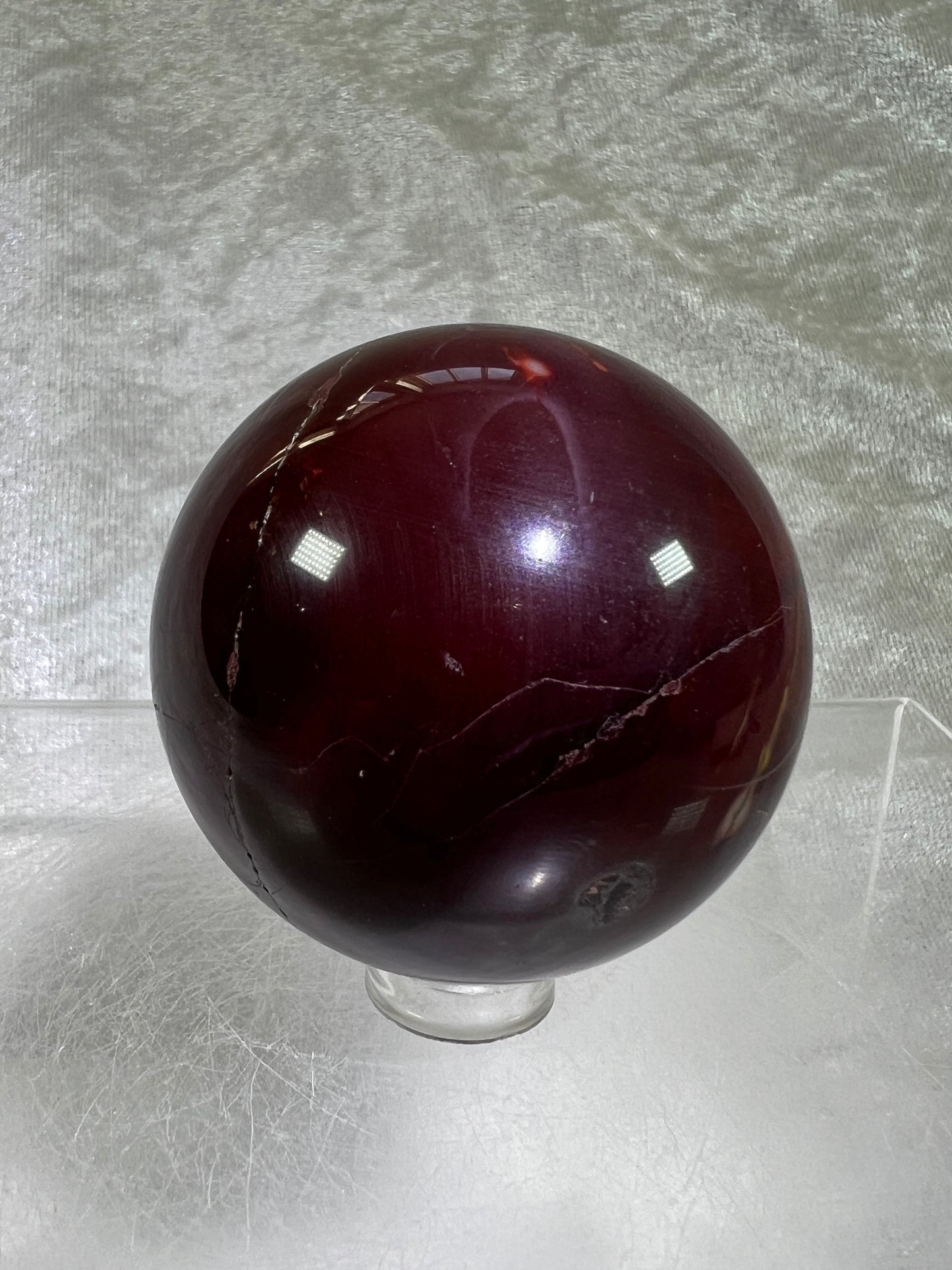 Mookaite Crystal Sphere. Rare Dark Purple Mookaite. Unique Crystal For Any Collection