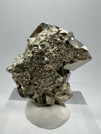 Pyrite Cubes Display Specimen. Gorgeous Pyrite Cube Cluster From Peru.