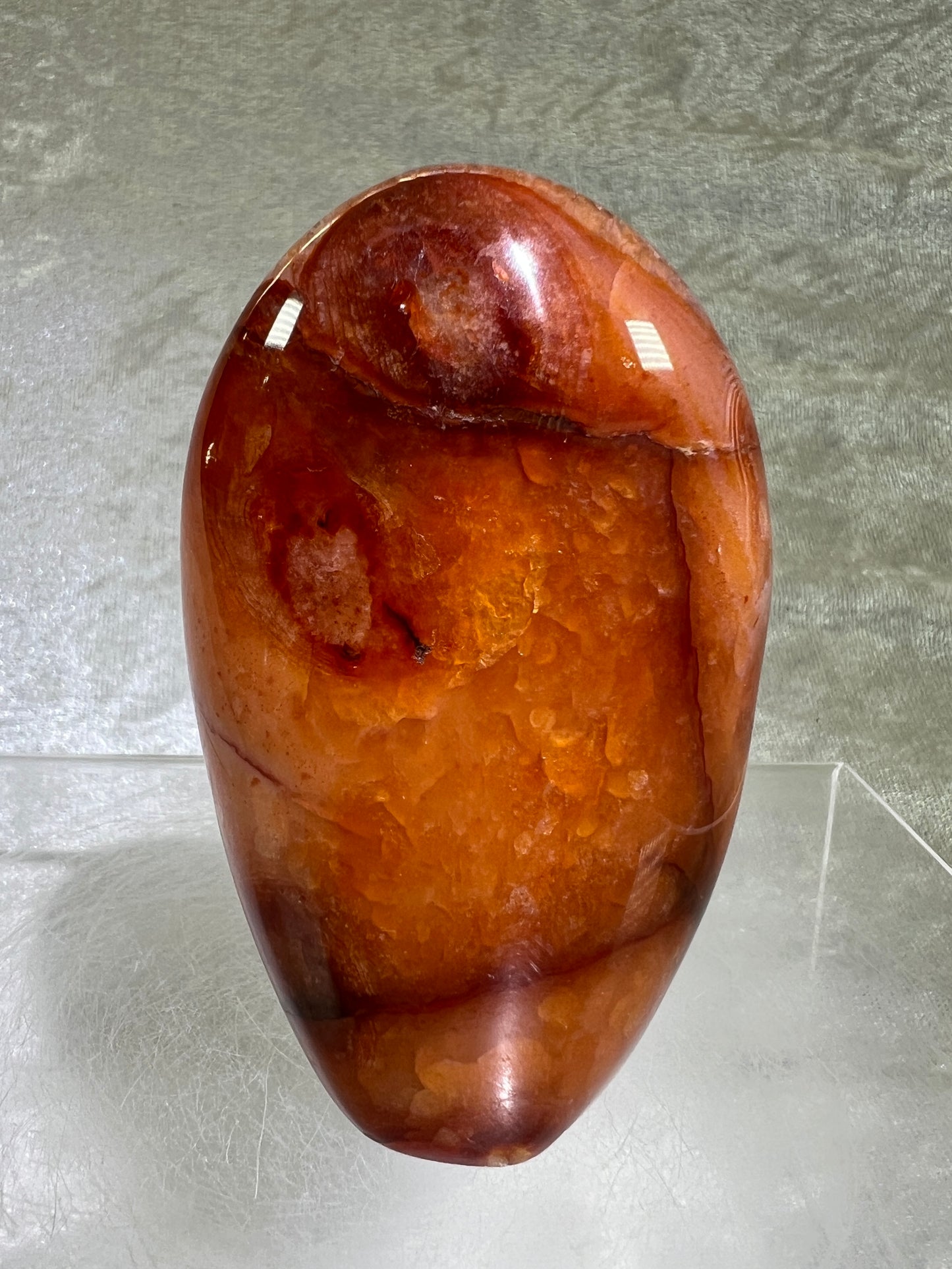 Carnelian Polished Freeform. Stunning Agate From Madagascar. Amazing Colors On This High Quality Crystal