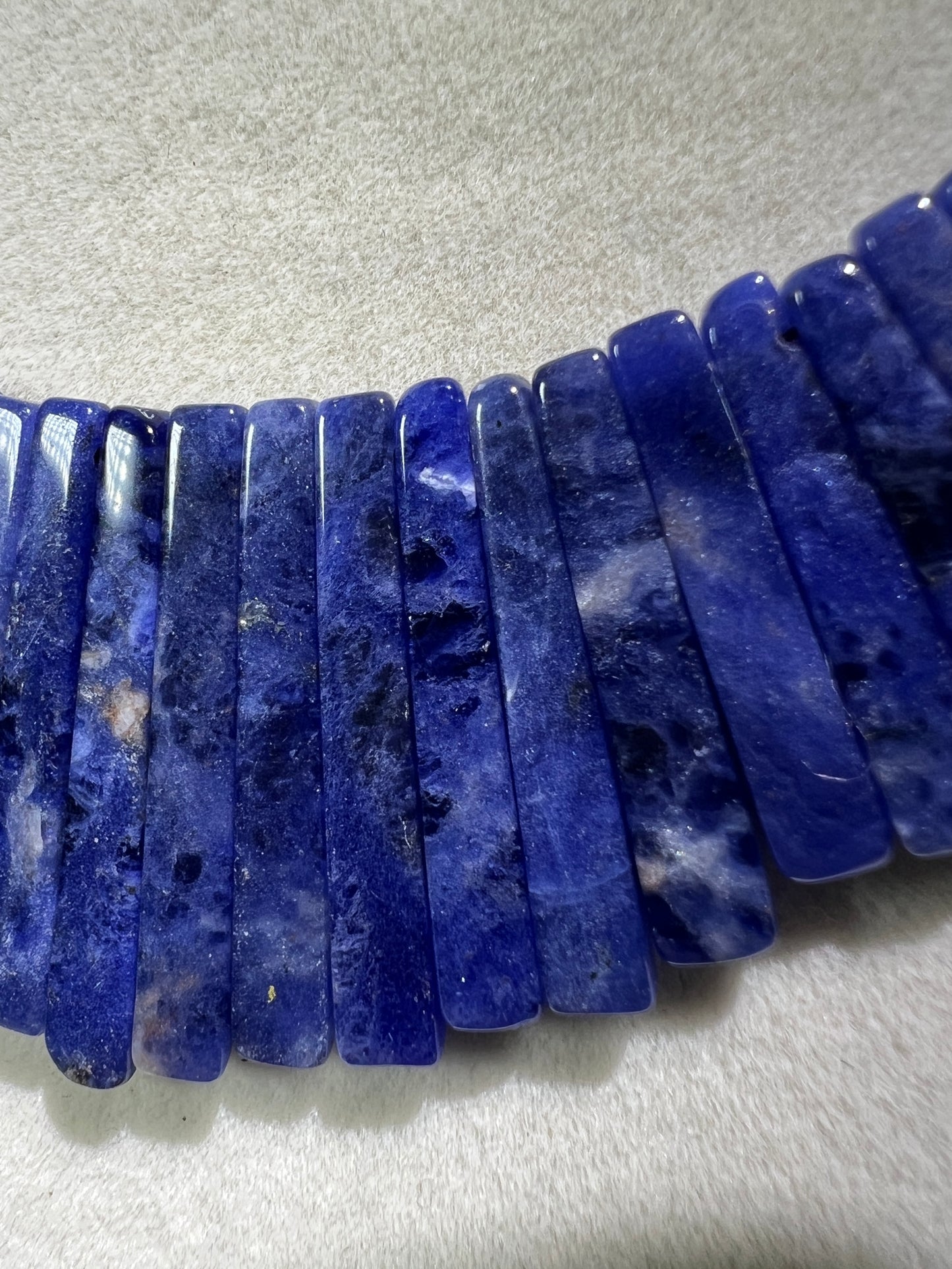 Sodalite Egyptian Style Choker. High Quality Crystal Necklace From Namibia.