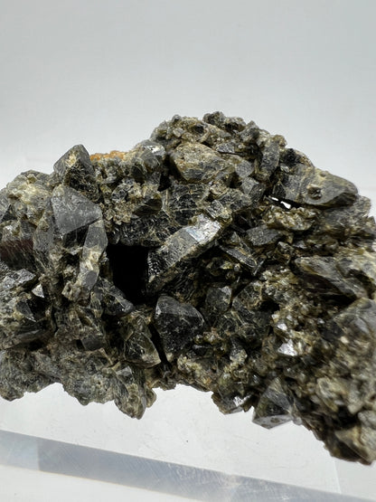 Melanite Garnet Specimen From Mexico. Rare Black Titanium Garnet Specimen.