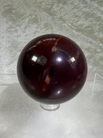 Mookaite Crystal Sphere. Rare Dark Purple Mookaite. Unique Crystal For Any Collection