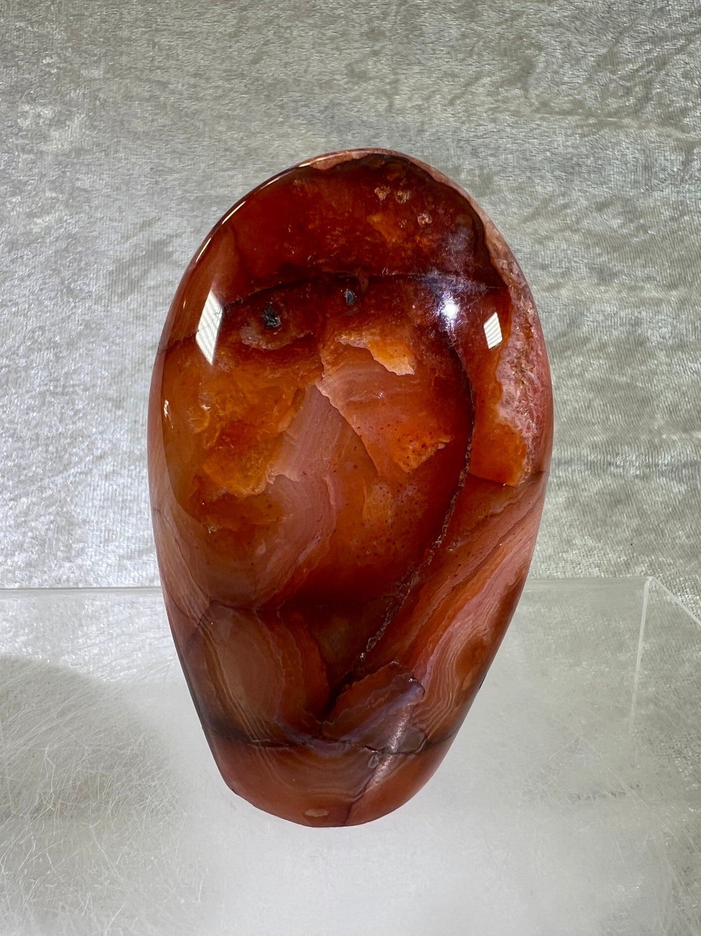 Carnelian Polished Freeform. Stunning Agate From Madagascar. Amazing Colors On This High Quality Crystal