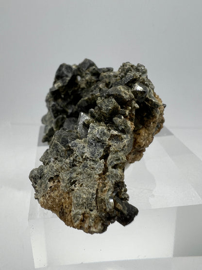 Melanite Garnet Specimen From Mexico. Rare Black Titanium Garnet Specimen.