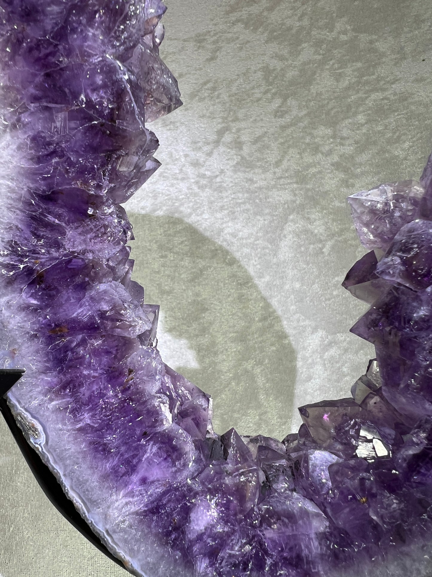 Amethyst Portal With Custom Stand. Stunning Deep Purple Amethyst From Brazil.