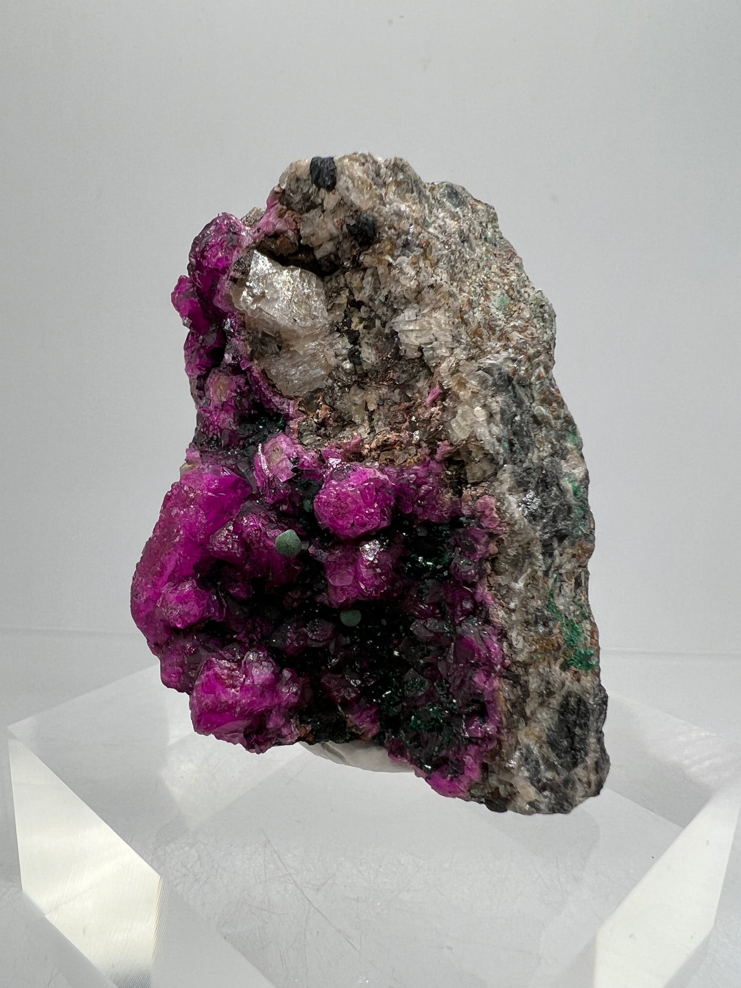 Salrose And Ball Malachite Specimen. Amazing Bright Colors And Crystals. Stunning Cobaltion Dolomite Specimen From The Congo.