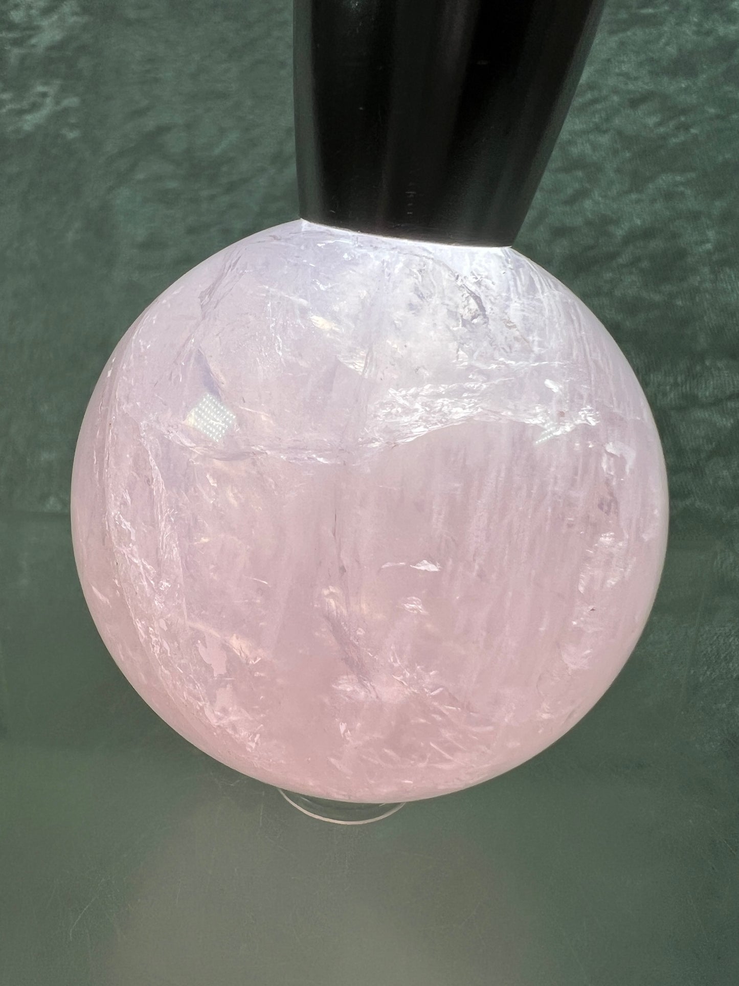 Rose Quartz Sphere. Rare Star Rose Quartz With Asterisms. Nice Quality Display Sphere.