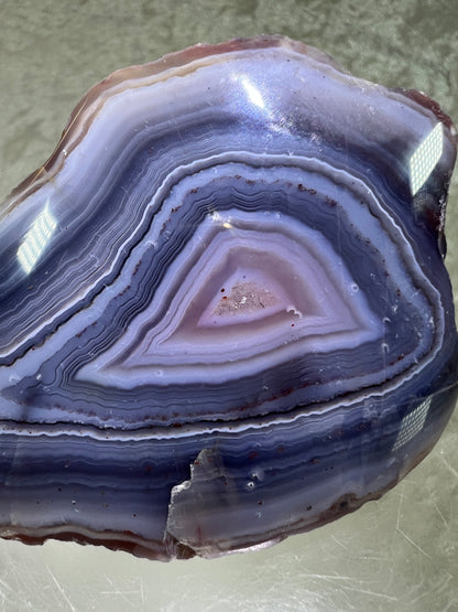 Red Sashe River Agate Freeform. Semi Polished Freeform From Zimbabwe. Gorgeous Rare Display Crystal