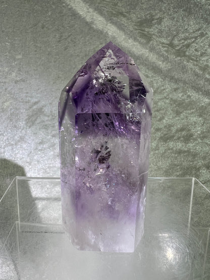 Phantom Amethyst Tower. Gorgeous Amethyst With Amazing Rainbows. High Quality Rare Crystal.