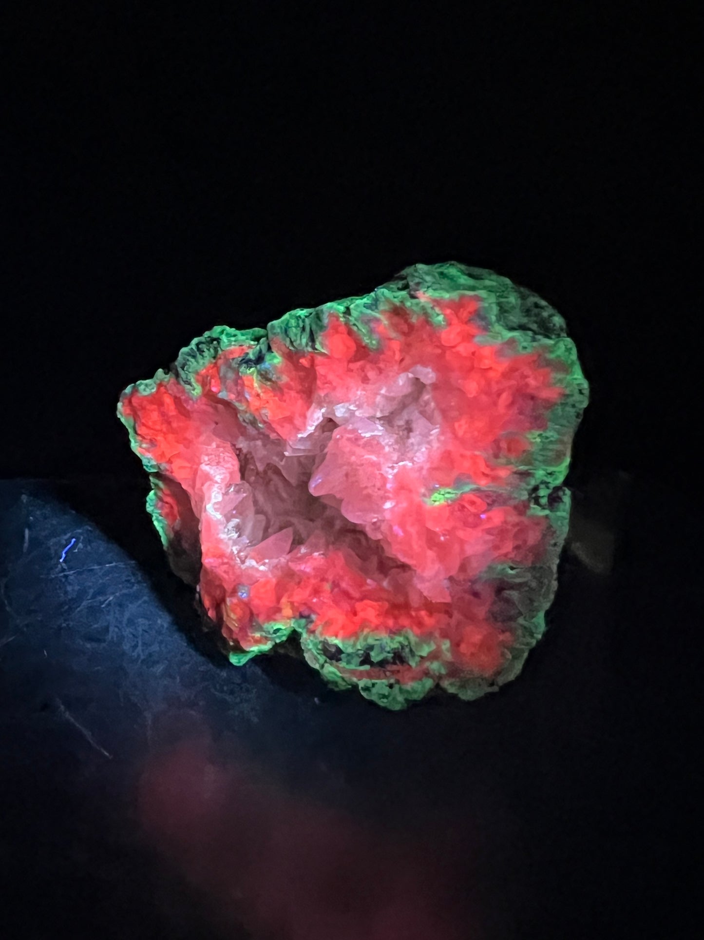 Watermelon Calcite Specimen. New Discovery From Argentina. Stunning UV Reactive Display Crystal.