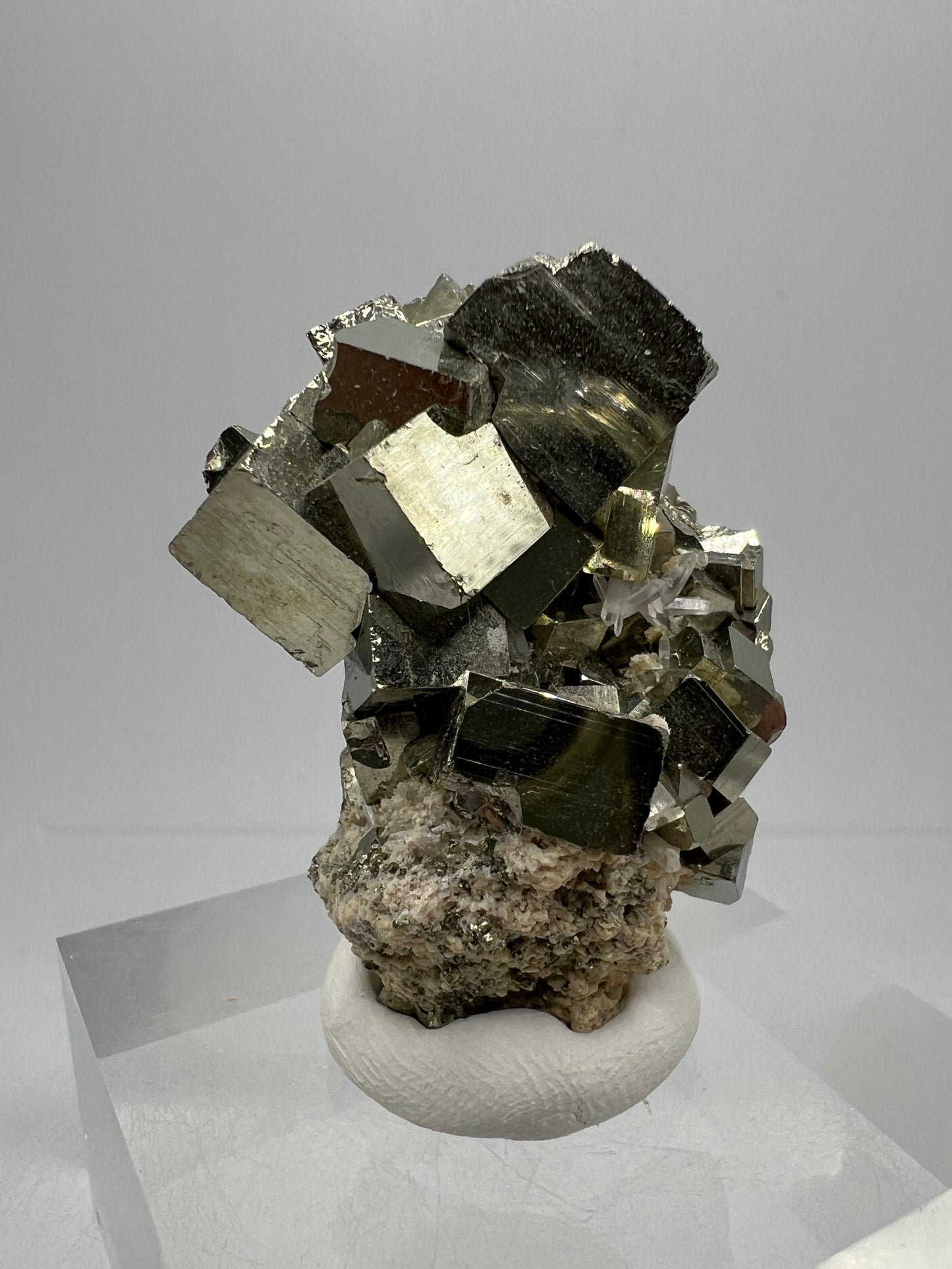 Pyrite Cubes Display Specimen. Gorgeous Pyrite Cube Cluster From Peru.