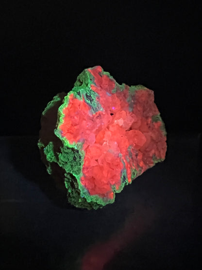 Watermelon Calcite Specimen. New Discovery From Argentina. Stunning UV Reactive Display Crystal.