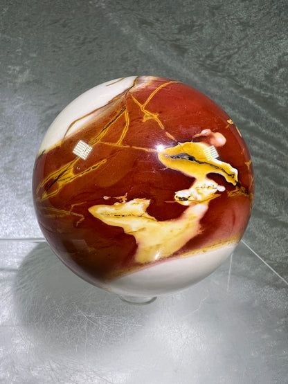 Mookaite Crystal Sphere. 77mm. Amazing Rare Colors. High Quality Collectors Sphere.