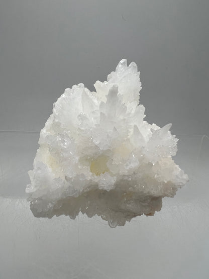 White Aragonite Crystal Specimen. Gorgeous Cave Calcite From Mexico.