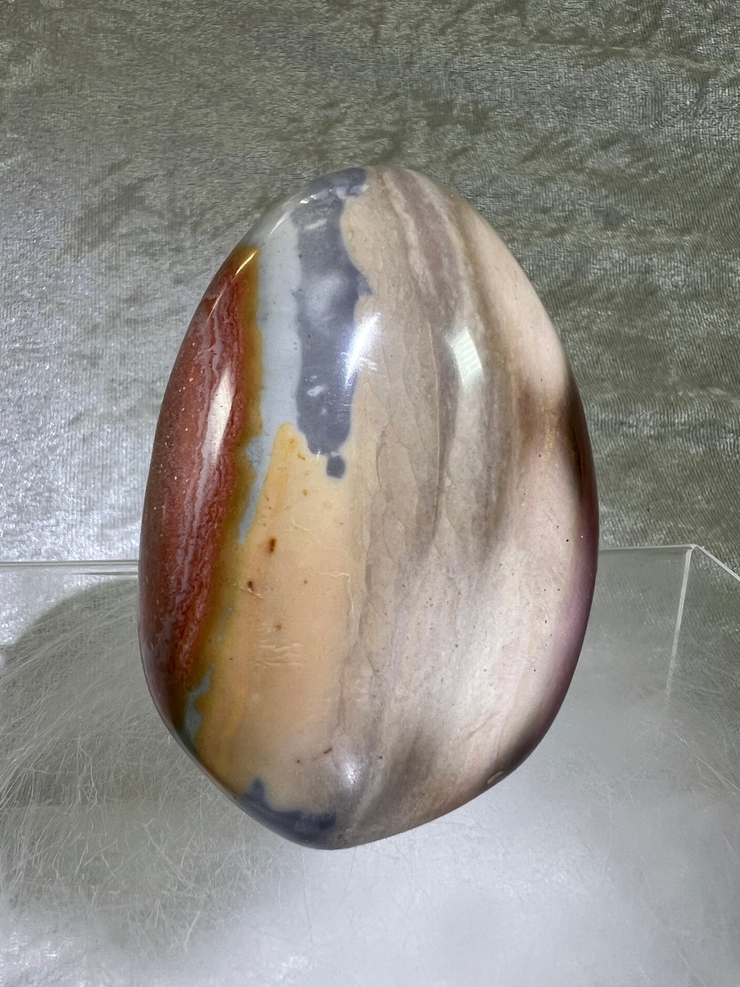 Polychrome Jasper Polished Freeform. Gorgeous Desert Jasper From Madagascar. Very Rare Shades Of Blue.