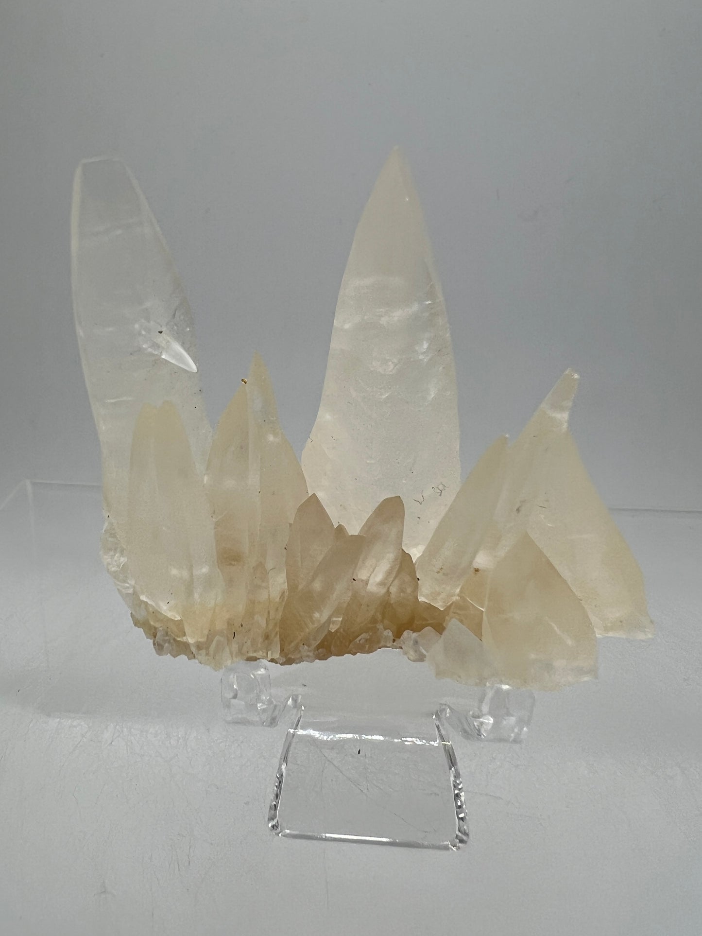 Dogtooth Calcite Specimen. Incredible Sharp Spiked Calcite. Very Unique Crystal Cluster.