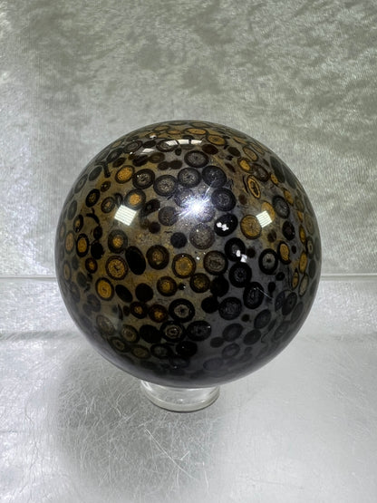 Leopardskin Jasper Sphere. Beautiful And Realistic Patterns. Very Pretty Display Crystal