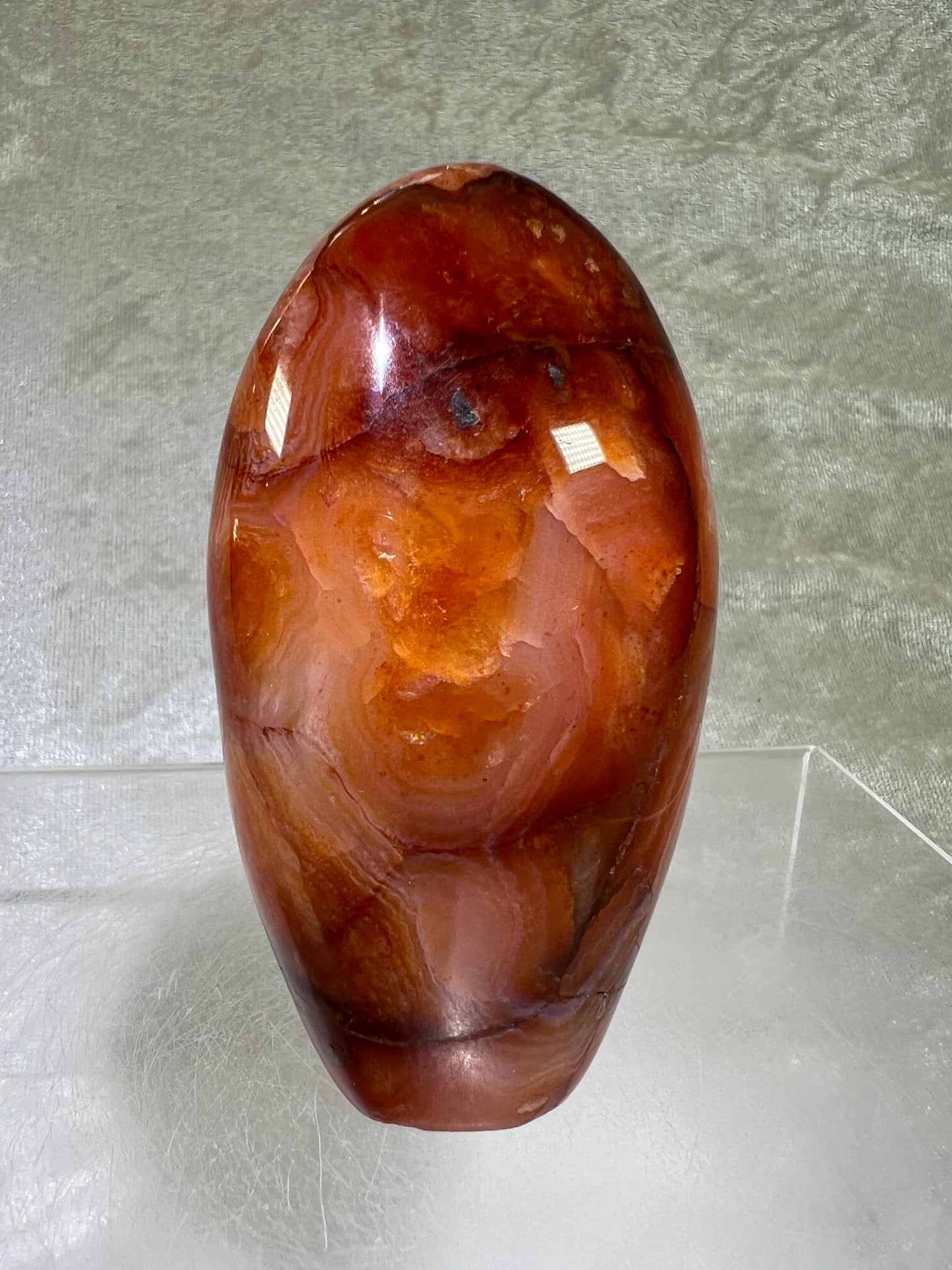 Carnelian Polished Freeform. Stunning Agate From Madagascar. Amazing Colors On This High Quality Crystal