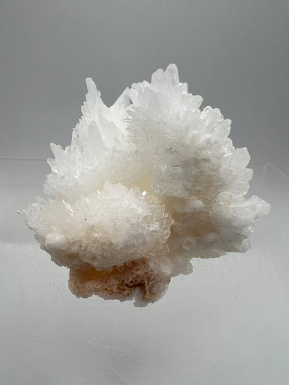 White Aragonite Crystal Specimen. Gorgeous Cave Calcite From Mexico.