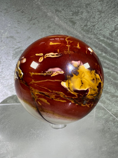 Mookaite Crystal Sphere. 77mm. Amazing Rare Colors. High Quality Collectors Sphere.